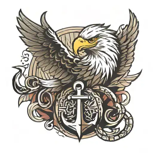 Eagle Grenade And Anchor