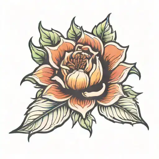 2D Color Flower Cartoon