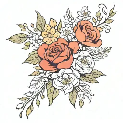 Birth Flower Bouquet