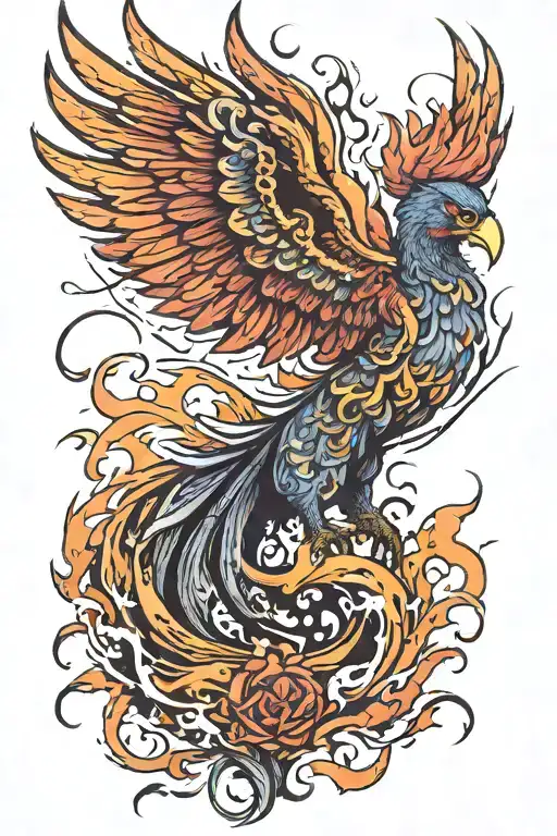 Phoenix Rising From Ashes