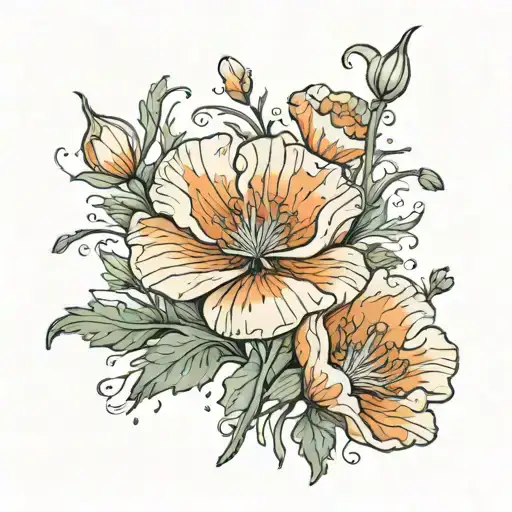 California Poppy Flowers With The Nam Neydi