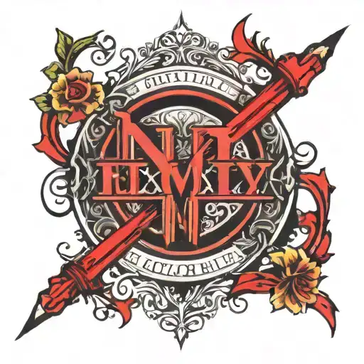 Red Band With Roman Numeral Dates