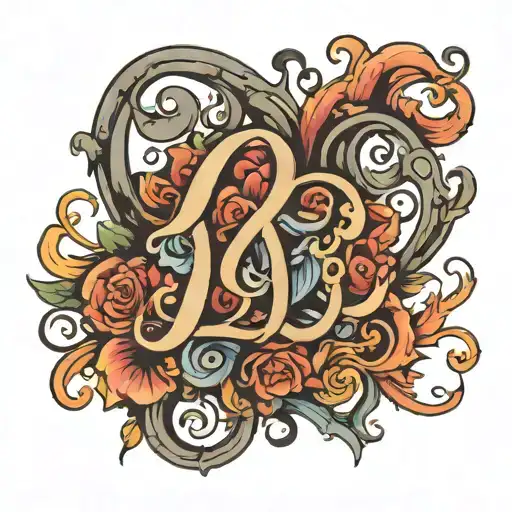 Love With Initials S D V