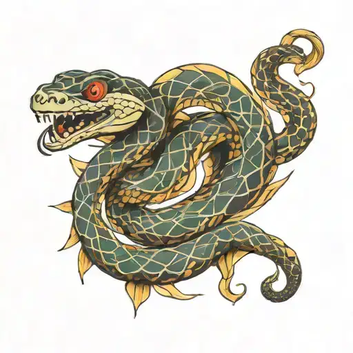 Snake Made Out Of Metal