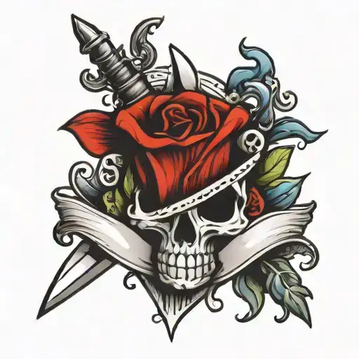 Dagger With Loyalty Over Love Inside