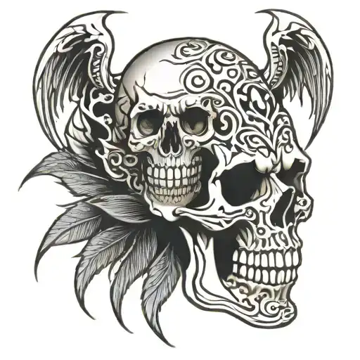 Skull Y Dagas