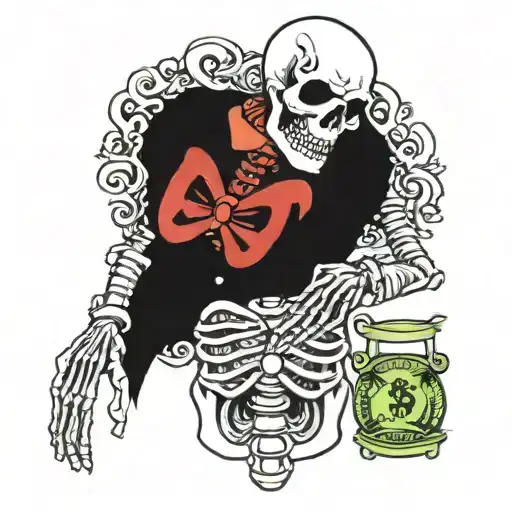 Skeleton With Money Bag