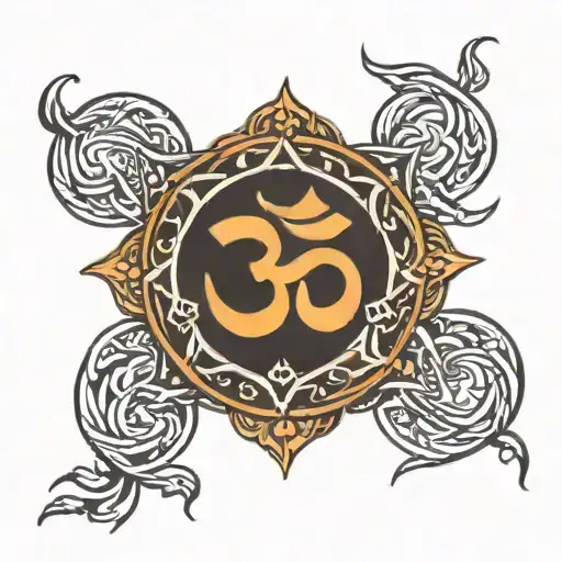 Om Symbol Intertwined