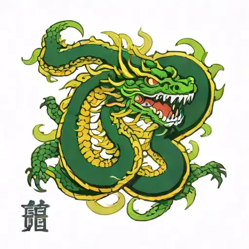 Shenlong With Name Perla In Japanese Dragon