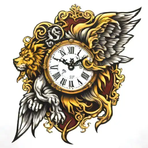 St Michael Lion Clock