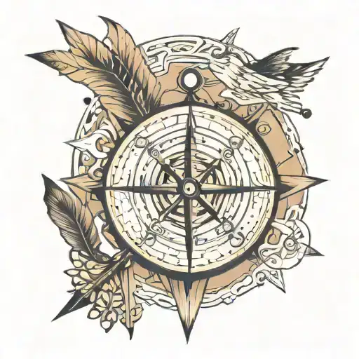 Compass And Arrow Design