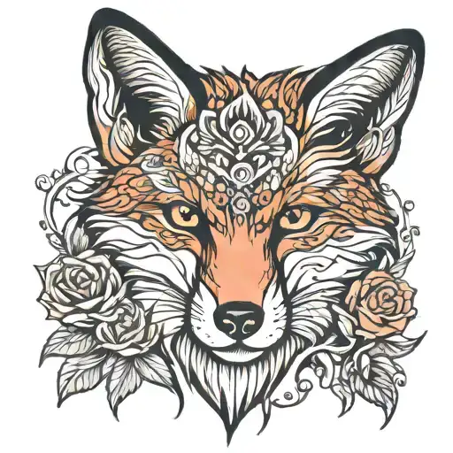 Fox Head On The Hand