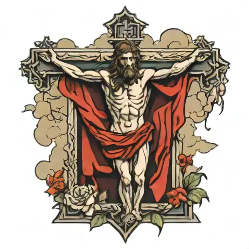 Jesus Crucified And Jesus Resurrection