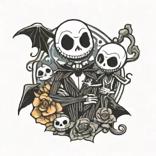 Jack Skellington With A Baby