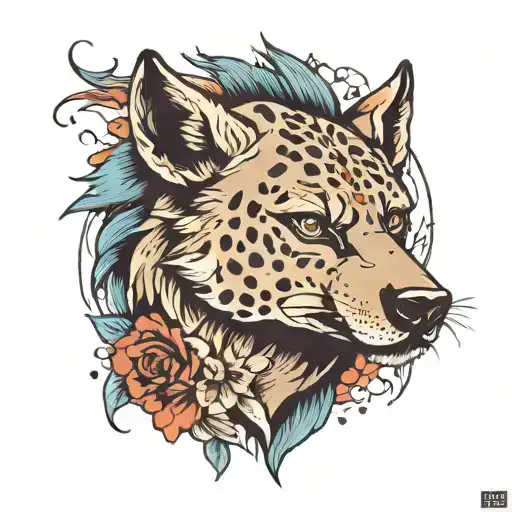 Leo Zodiac Sign Hyena Horse Running