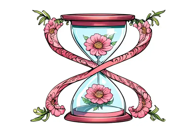 Infinity Symbol Hourglass Flowers