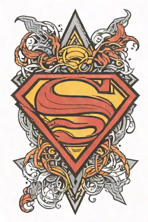 Superman Symbol Intertwined