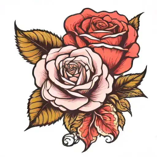 Rose With A Stem Growing