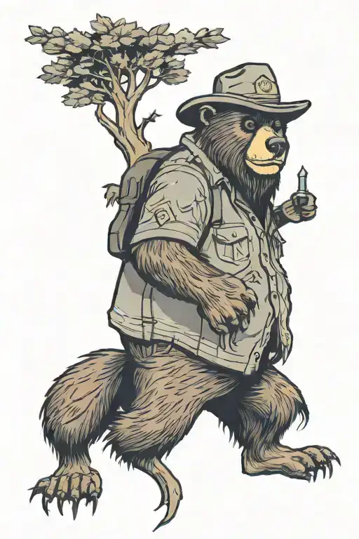 Smokey The Bear Standing