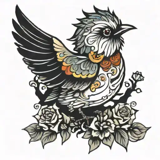 Bird With Broken Wing Attached