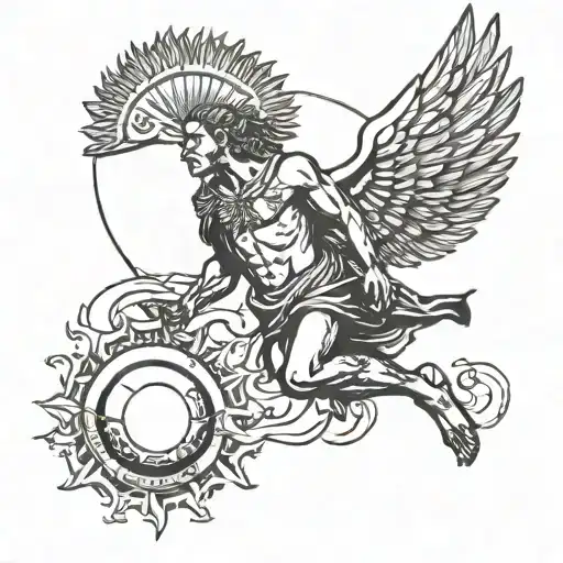 Icarus With Sun