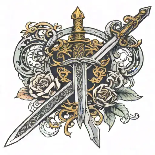 Eowyn Sword I Am No Man Elvish