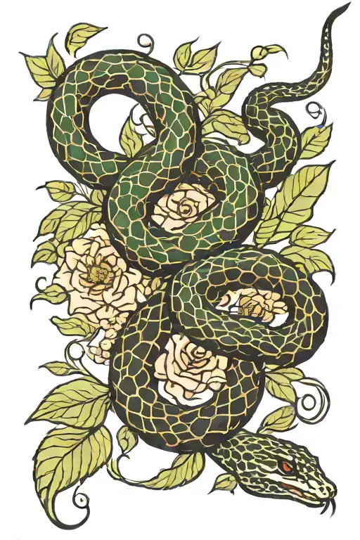 Flower Pattern Snake