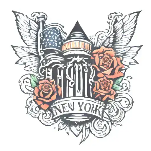Small New York Tattoo Design