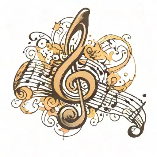 Music Note Fading Away