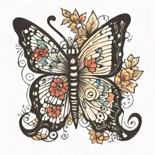 Butterfly With Semicolon