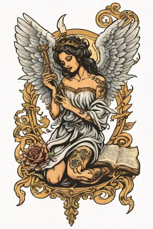Angel With Bible Verse