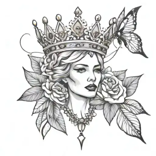 Queen Crown With Karlie Under