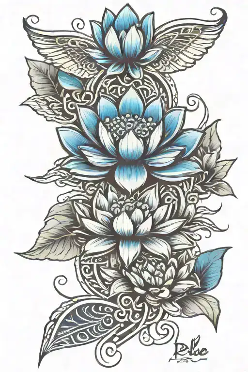 Blue Lotus Ancient Egyptian Symbols