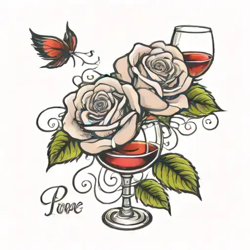 Rose Wine And Love