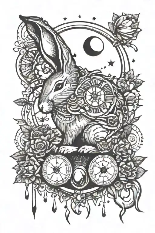 Bunny And Moon Phases