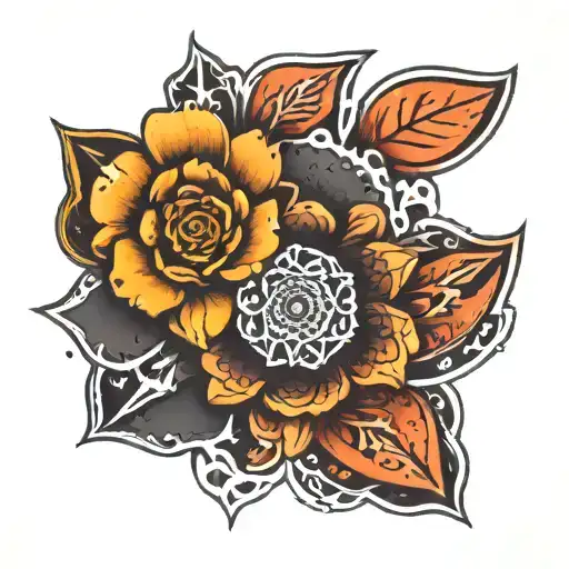 A Simple Mandal Art With Different Fades And In Small Design