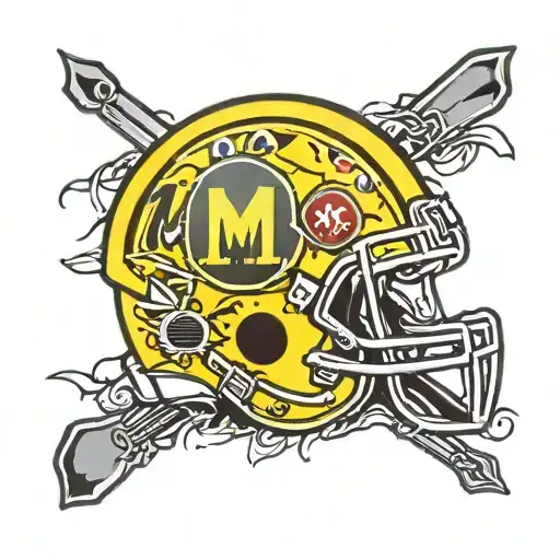 M&m Yellow Candy Football Helmet