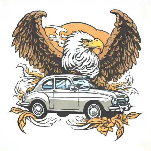 Car And Eagle
