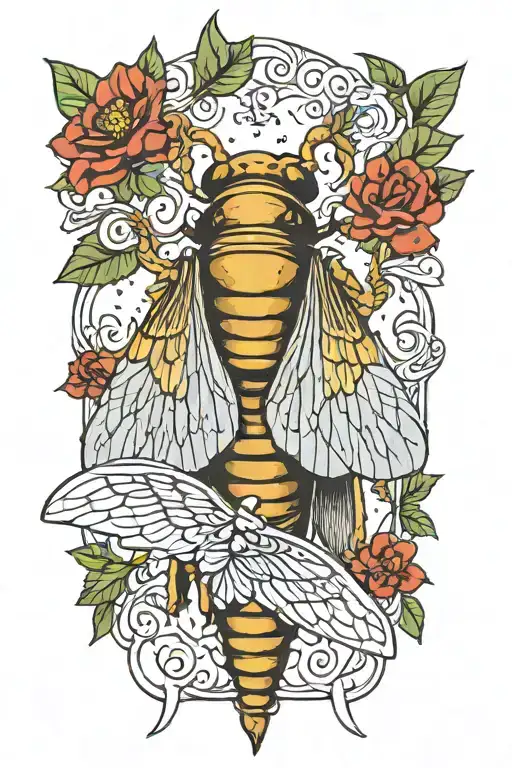 Cicada With Closed Wings