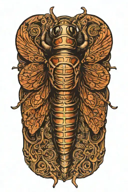 Cicada With Closed Wings