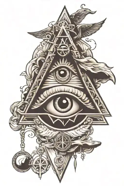 Illuminati Eye And Freemason Symbol