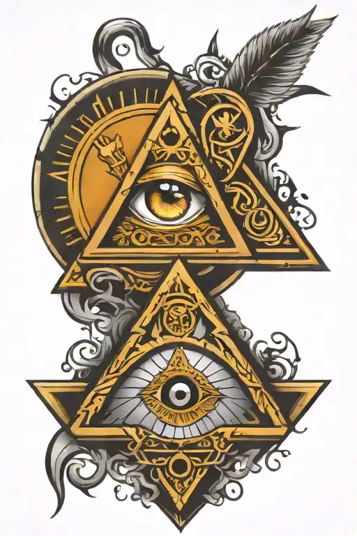 Illuminati Eye And Freemason Symbol