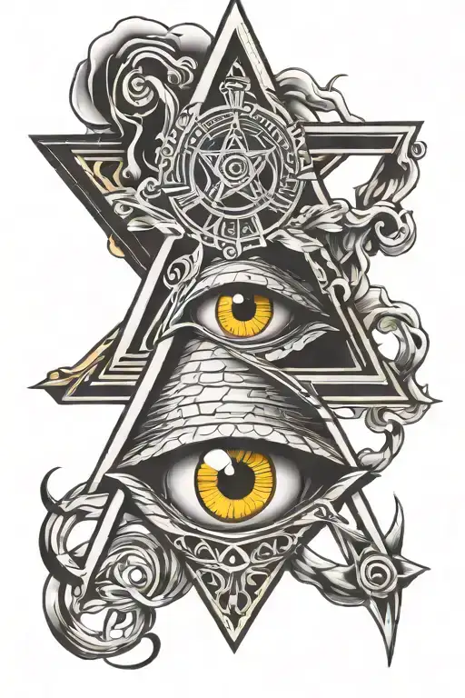 Illuminati Eye And Freemason Symbol