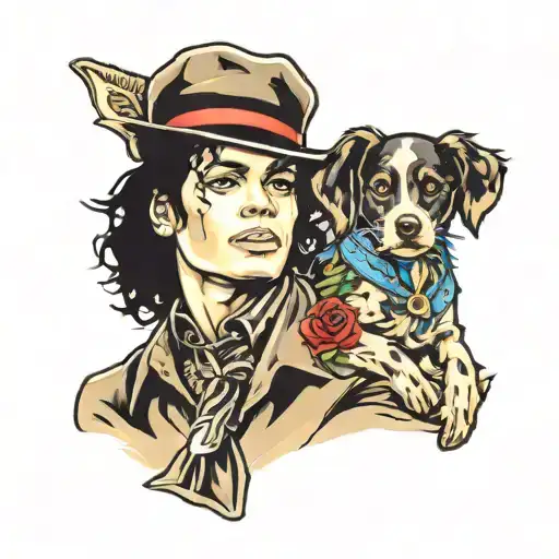 Michael Jackson And Dog