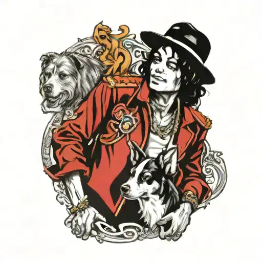 Michael Jackson With Dog