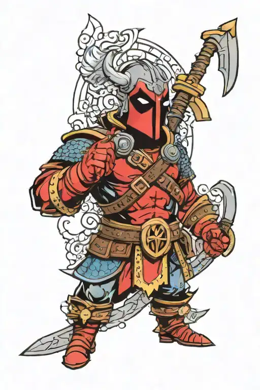 Viking Deadpool Full Color