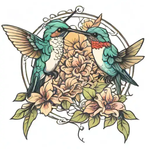 Two Hummingbird Sisters