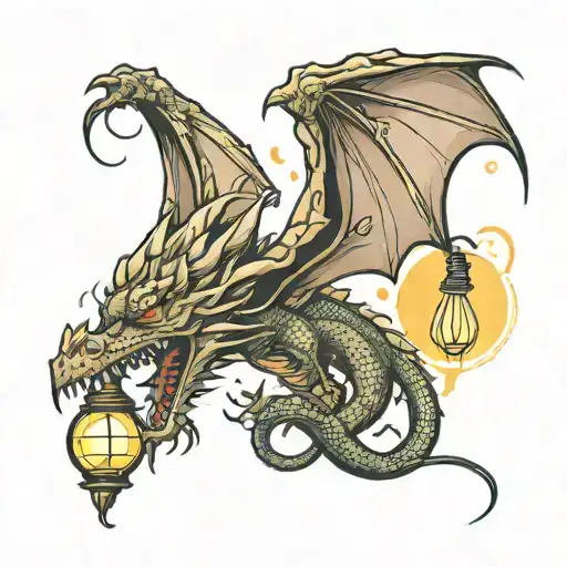 Dragon And Light Bulb