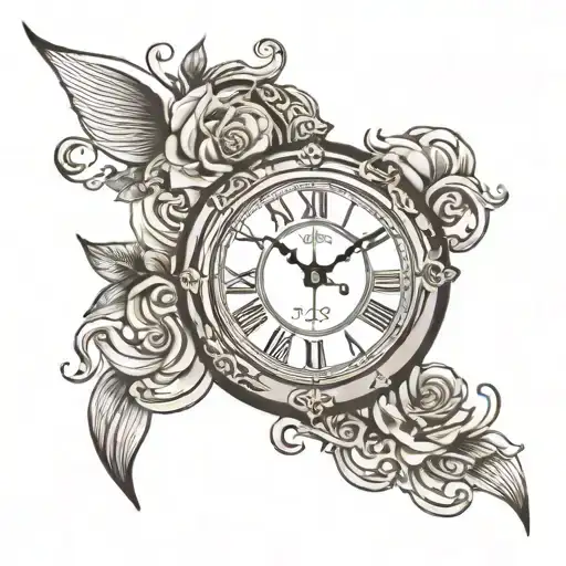 Clock And Inscription