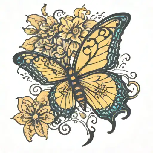 Butterfly Outline With Country Crock Butter Inside